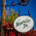 Inn sign in Fall